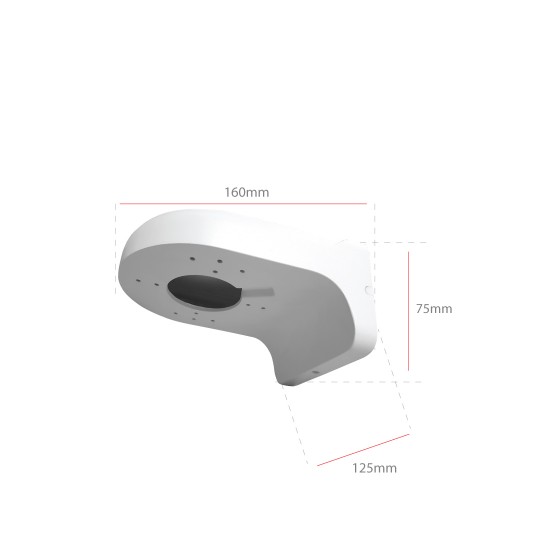 CCTV Camera Wall Bracket 2 (White) CCTV Camera Wall Bracket 2 (White)